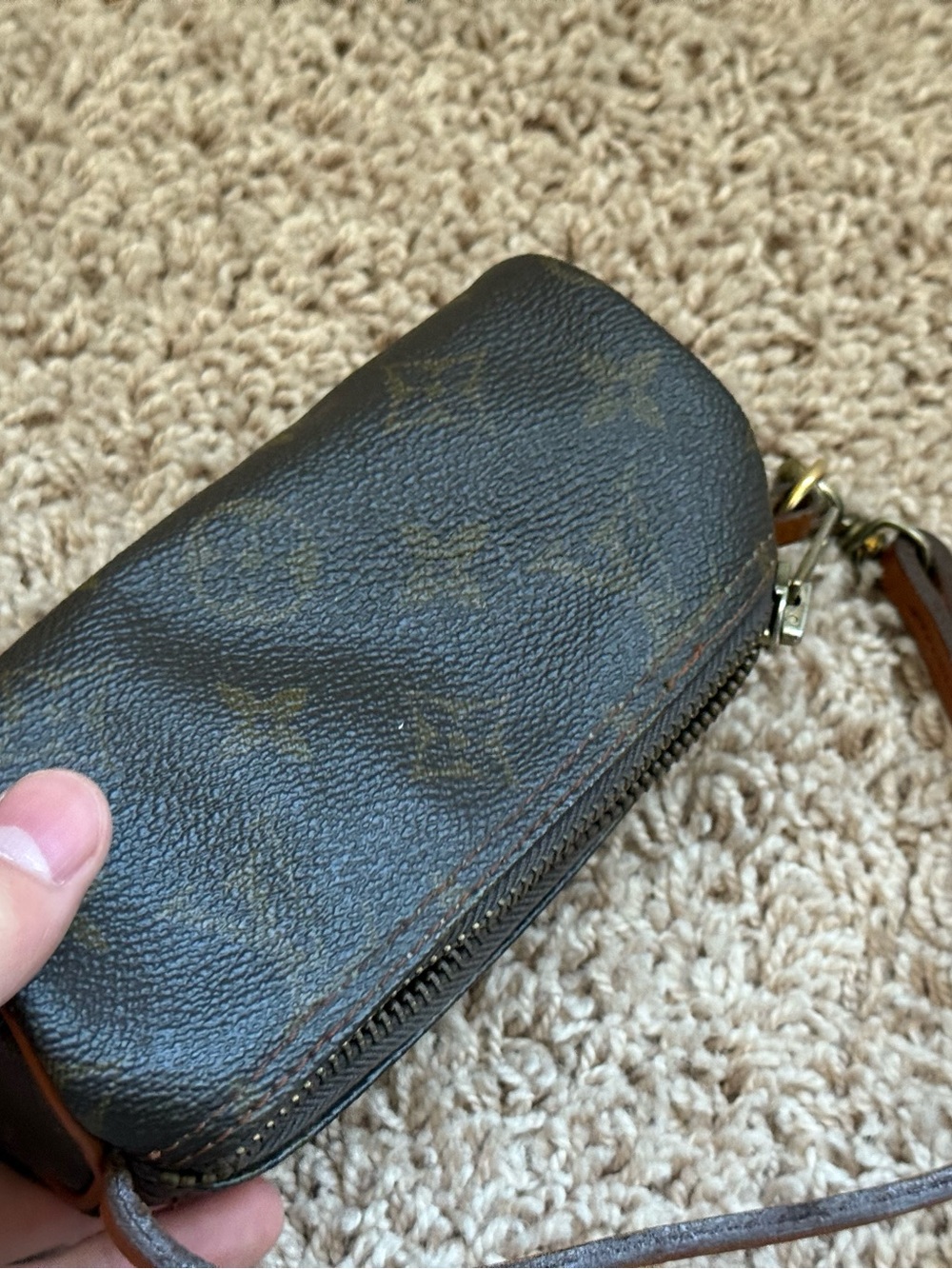 Louis Vuitton Monogram Papillon 30 Vintage Handbag w Pouch Brown Canvas - Picture 11 of 11